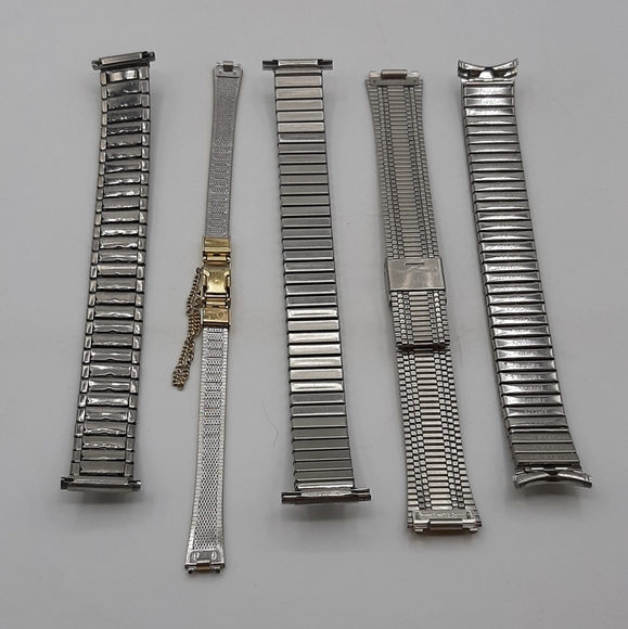 New Alpine & Kreisler Metal Watch Bands Watchmaker Repair Part Case Lot of 5 - Picture 5 of 5